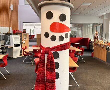 Library snowman